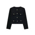 VINTAGE DAMEN LANGARMMJACKE MIT KNOPFLEISTE